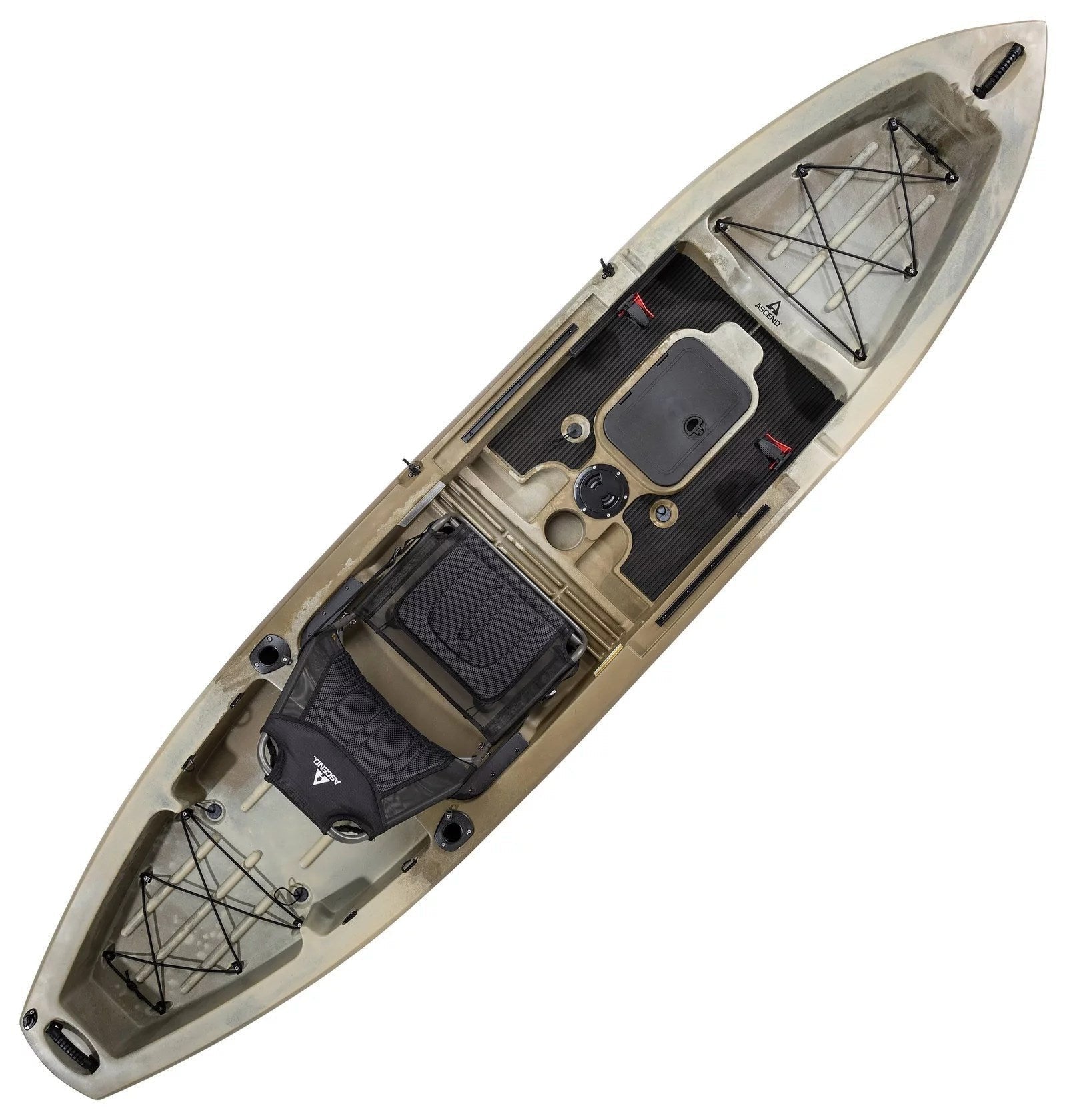 Ascend 12T Sit-On-Top Kayak - Stable and Spacious Fishing and Recreation Kayak - Image 1