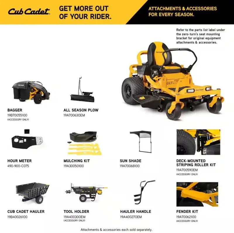 Cub Cadet Ultima ZT1 50-Inch Zero-Turn Gas Riding Lawn Mower thumbnail 4