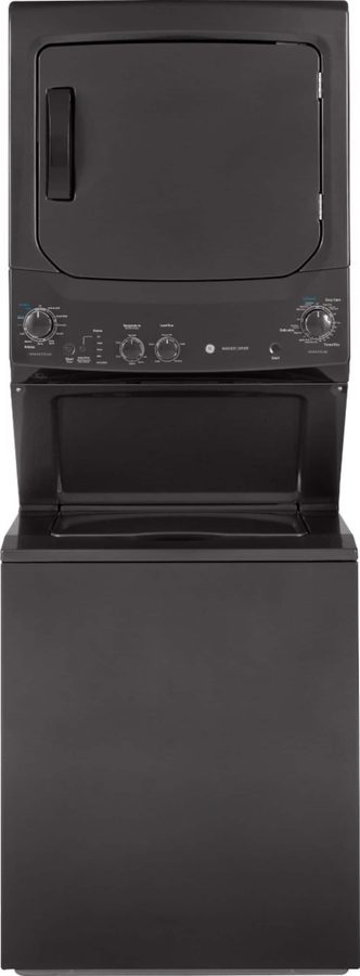 GE 3.8 Cu. Ft. Washer and 5.9 Cu. Ft. Electric Dryer Laundry Center, Diamond Gray - Image 1