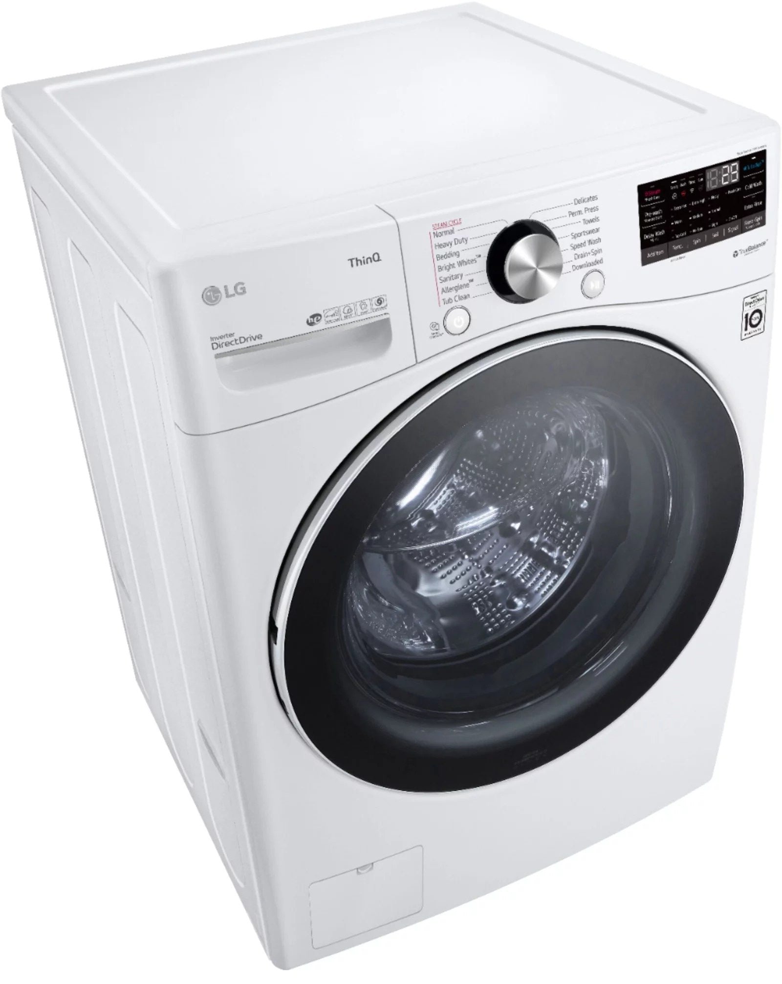 LG WM4200HWA 5.0 cu. ft. Smart Stackable Front-Load Washer with Steam - White thumbnail 11
