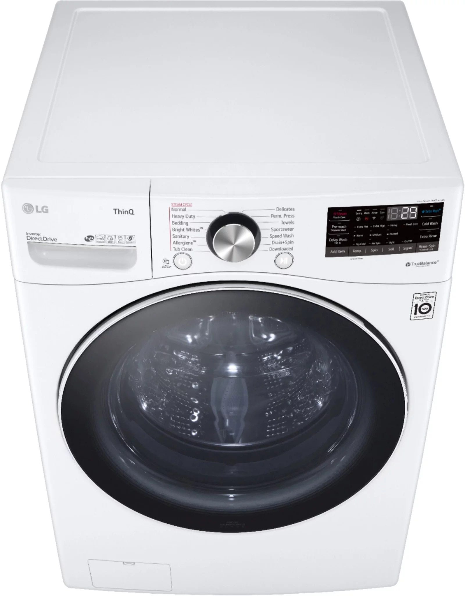 LG WM4200HWA 5.0 cu. ft. Smart Stackable Front-Load Washer with Steam - White thumbnail 15
