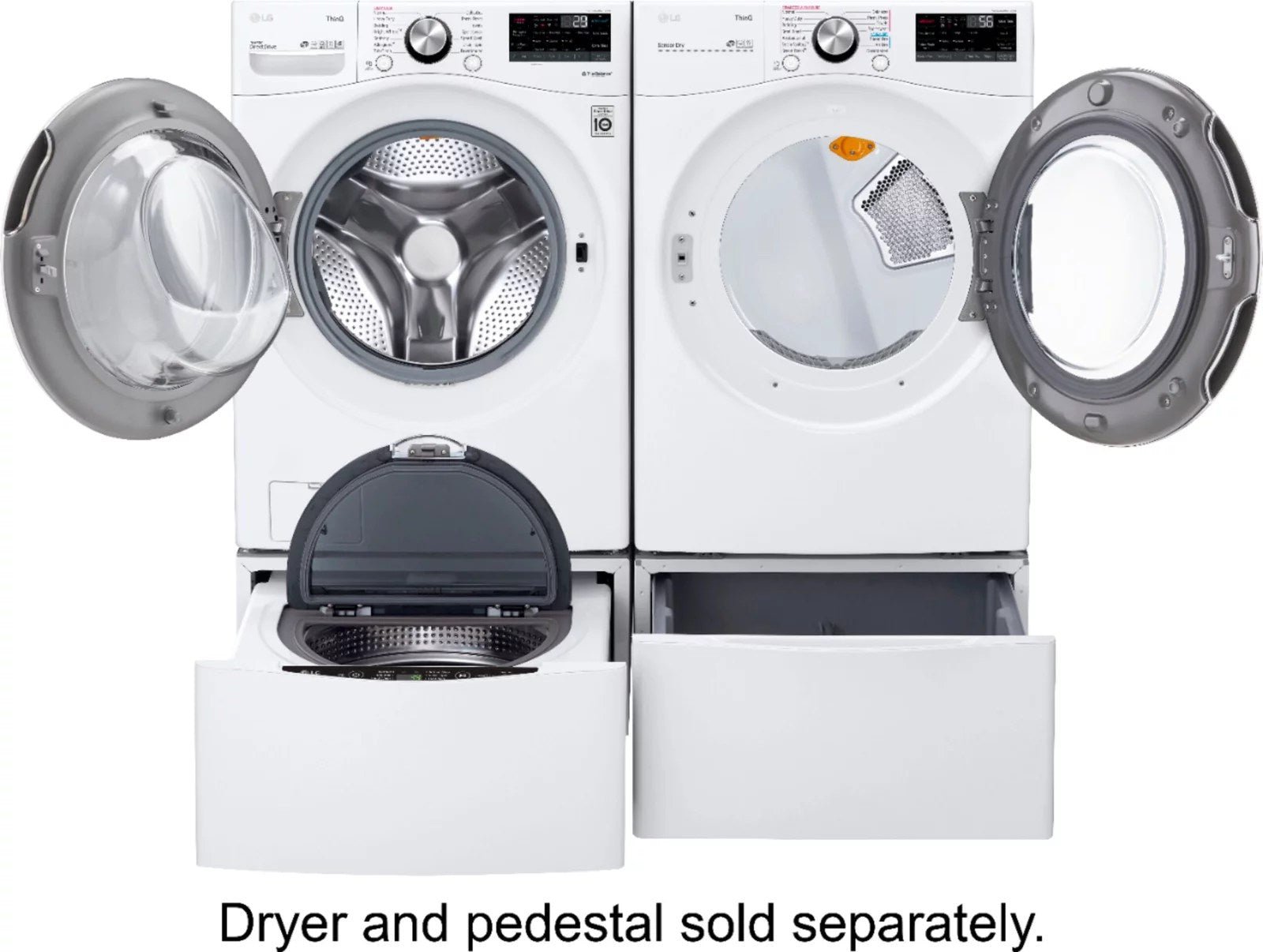 LG WM4200HWA 5.0 cu. ft. Smart Stackable Front-Load Washer with Steam - White thumbnail 19