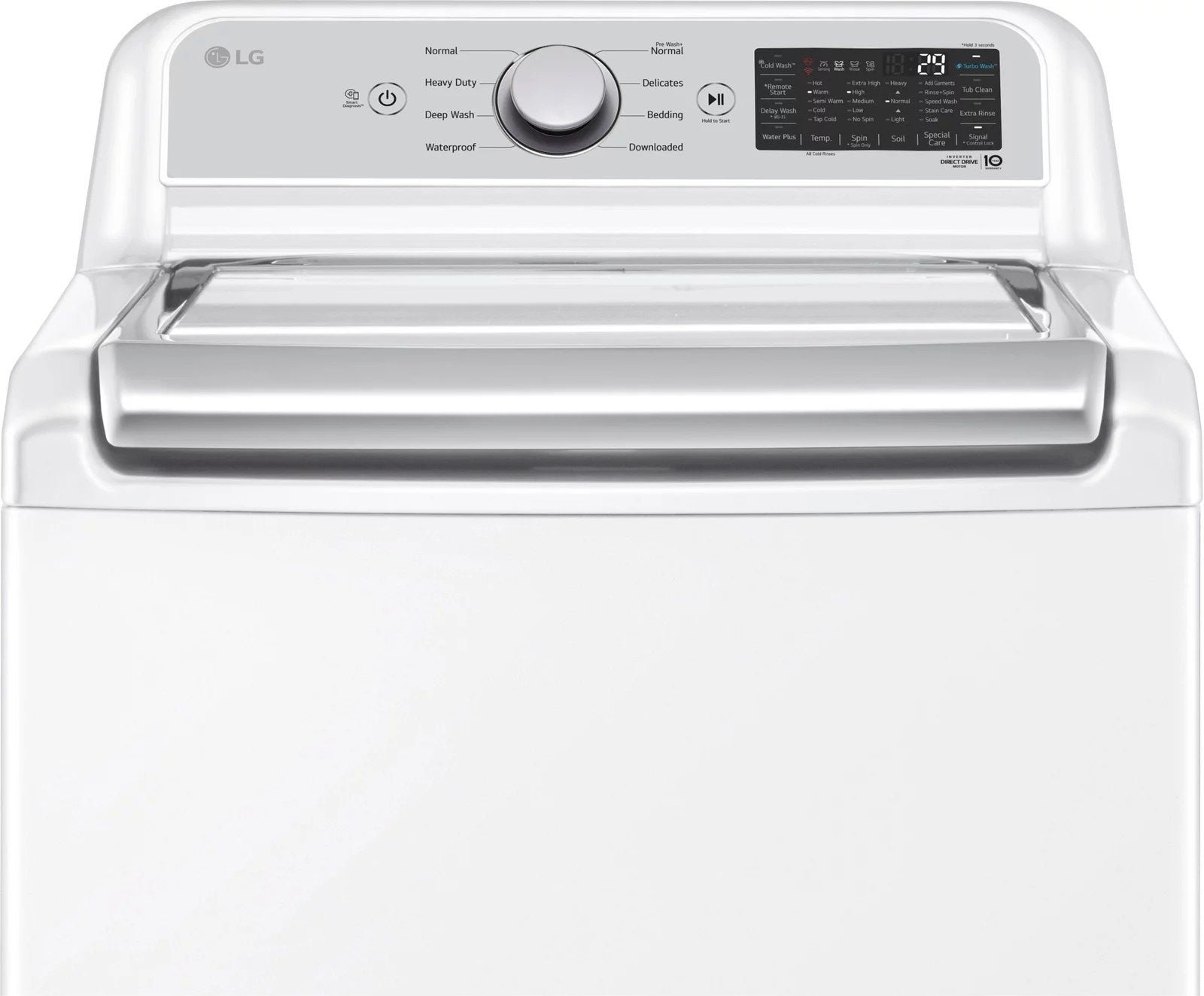 LG WT7400CW 5.5 cu. ft. Smart Top-Load Washer with TurboWash3D - Alpine White thumbnail 6