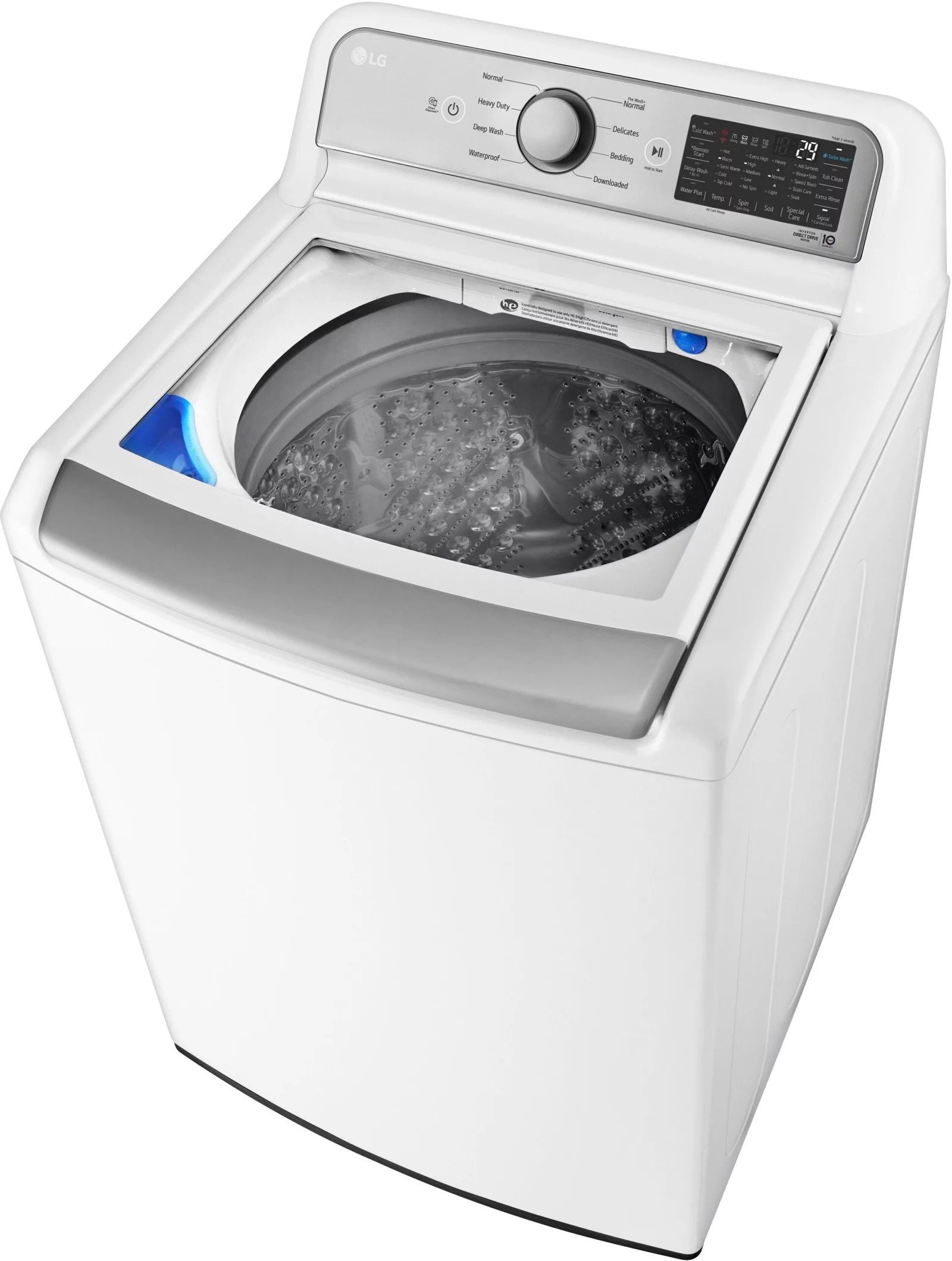 LG WT7400CW 5.5 cu. ft. Smart Top-Load Washer with TurboWash3D - Alpine White thumbnail 12