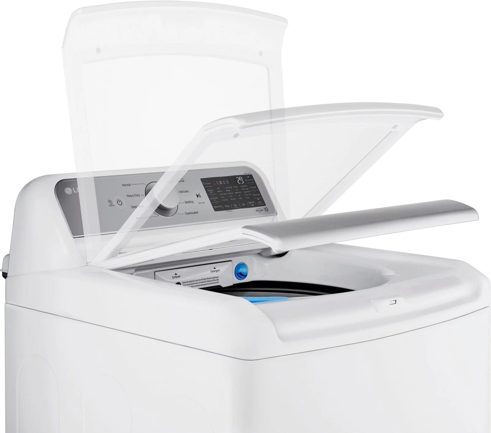 LG WT7400CW 5.5 cu. ft. Smart Top-Load Washer with TurboWash3D - Alpine White thumbnail 14