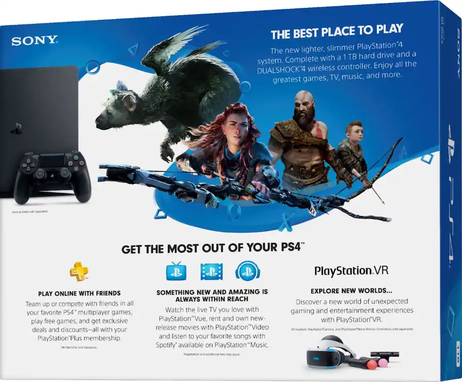 PlayStation 4 Slim 1TB Console, Black, Refurbished thumbnail 4