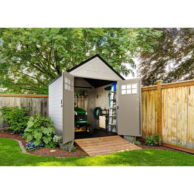 Rubbermaid Big Max 7 x 7 ft. Weather-Resistant Resin Storage Shed thumbnail 3