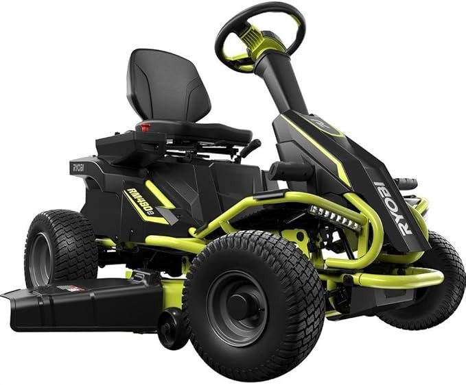 RYOBI 38-Inch 100Ah Electric Rear-Engine Riding Lawn Mower - Model RY48111 - Image 1