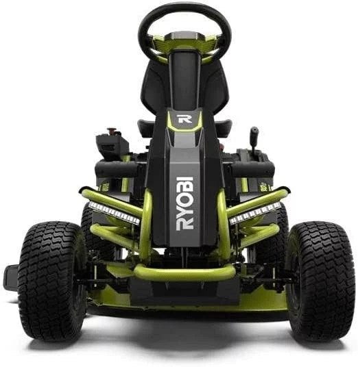 Ryobi 38 inches 100 Ah Battery Electric Rear Engine Riding Lawn Mower RY48111 - Image 1