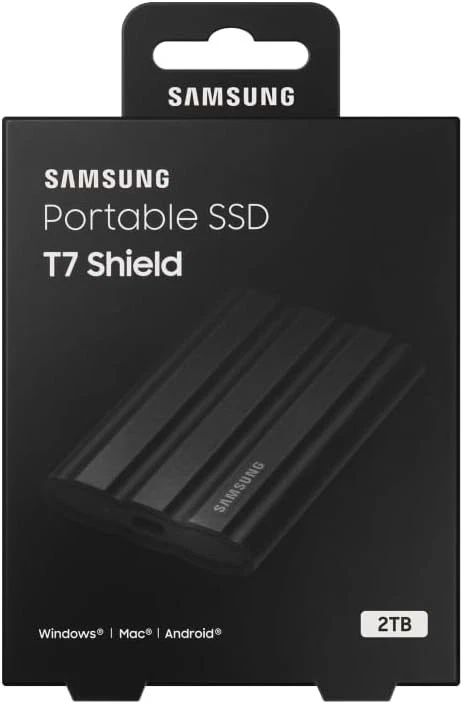 Samsung T7 Shield Portable SSD 2TB - USB 3.2 Gen.2 External SSD Black thumbnail 9