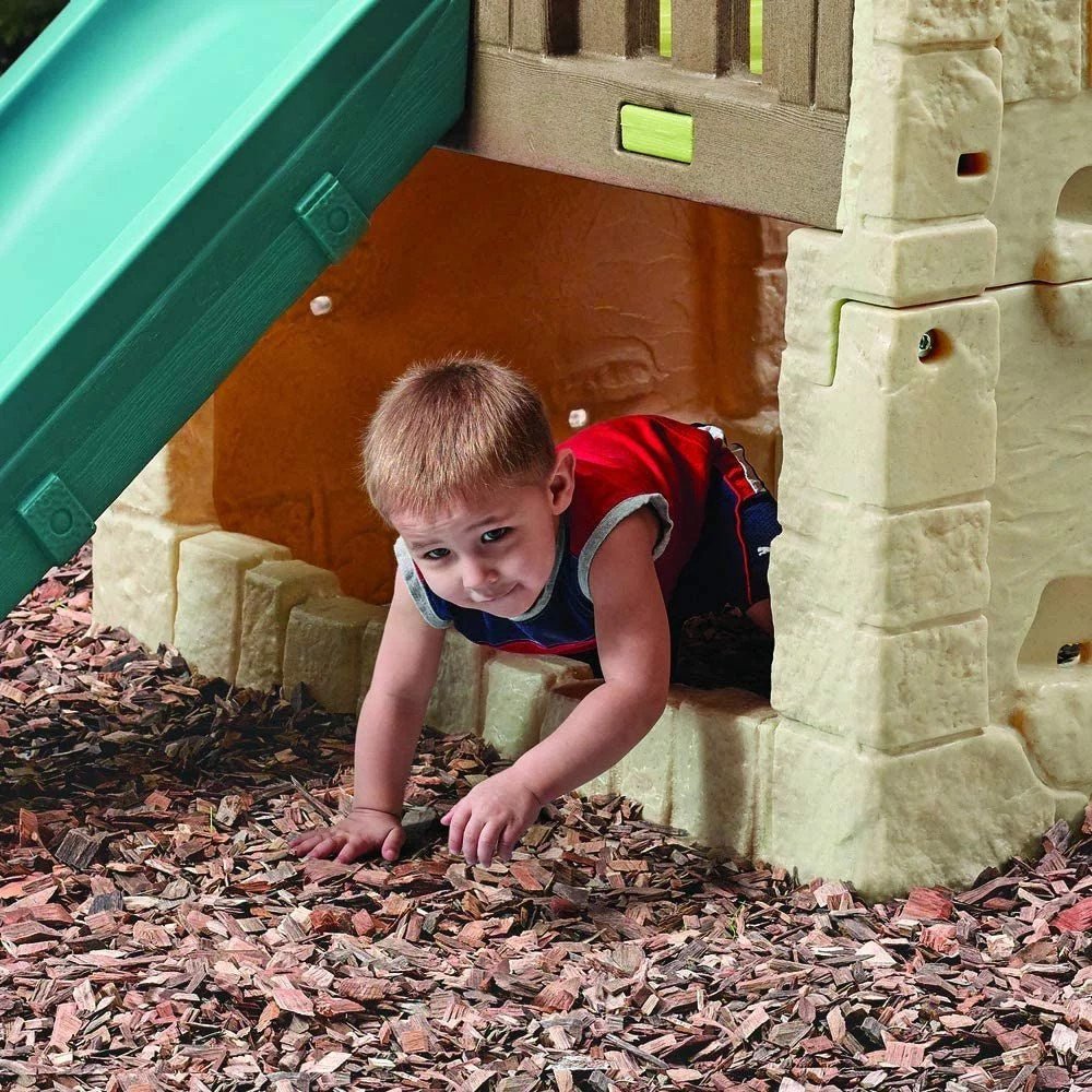 Step2 Naturally Playful Woodland Climber II with Slide - Green thumbnail 3