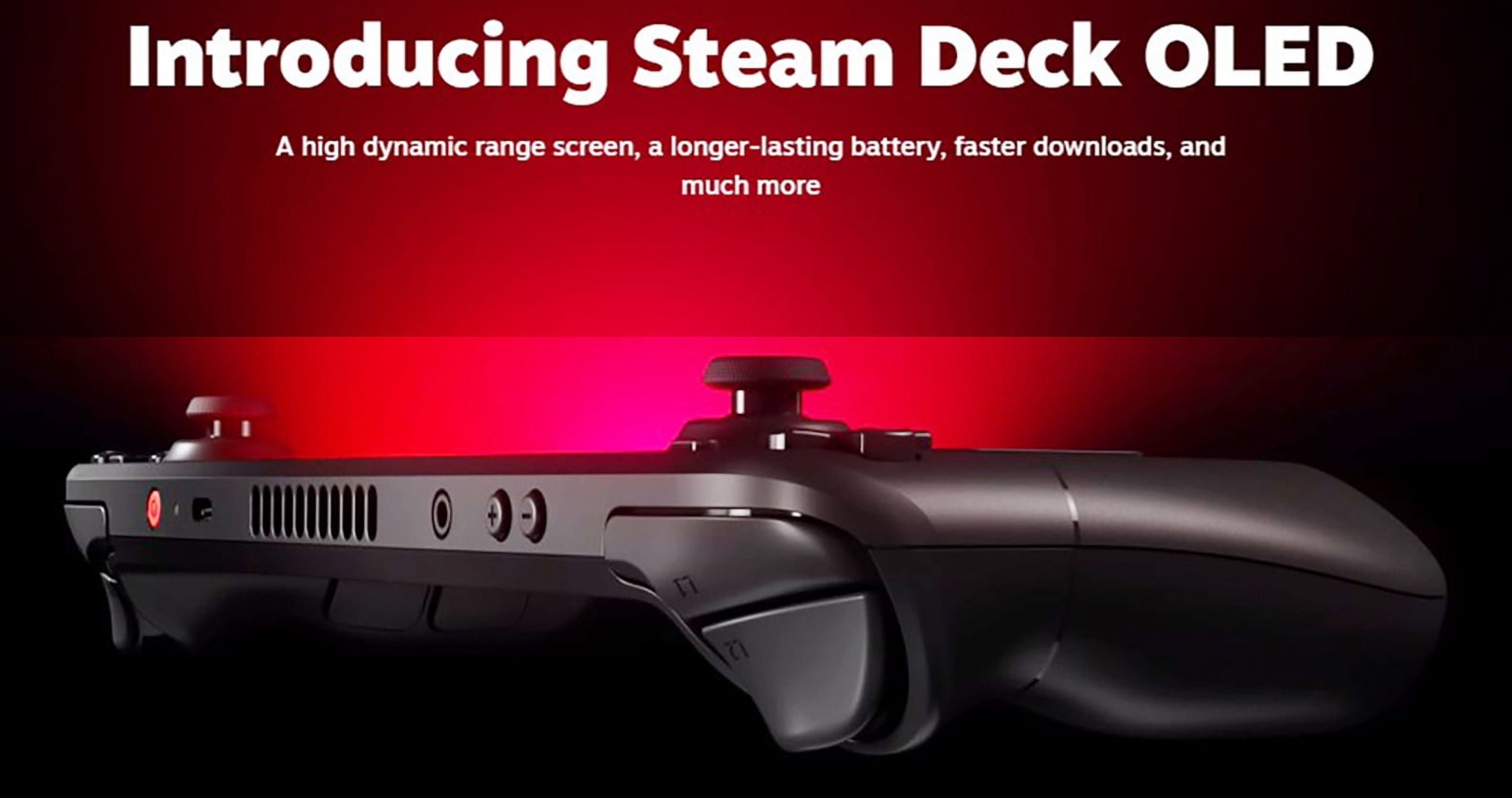 Valve Steam Deck OLED 2 TB Handheld Gaming Console with 256 GB microSD Card - Black thumbnail 3