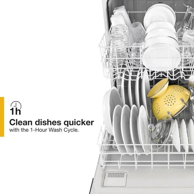 Whirlpool WDF330PAHB 24-Inch Built-In Dishwasher with 1-Hour Wash, Heated Dry and Soil Sensor - Black thumbnail 3