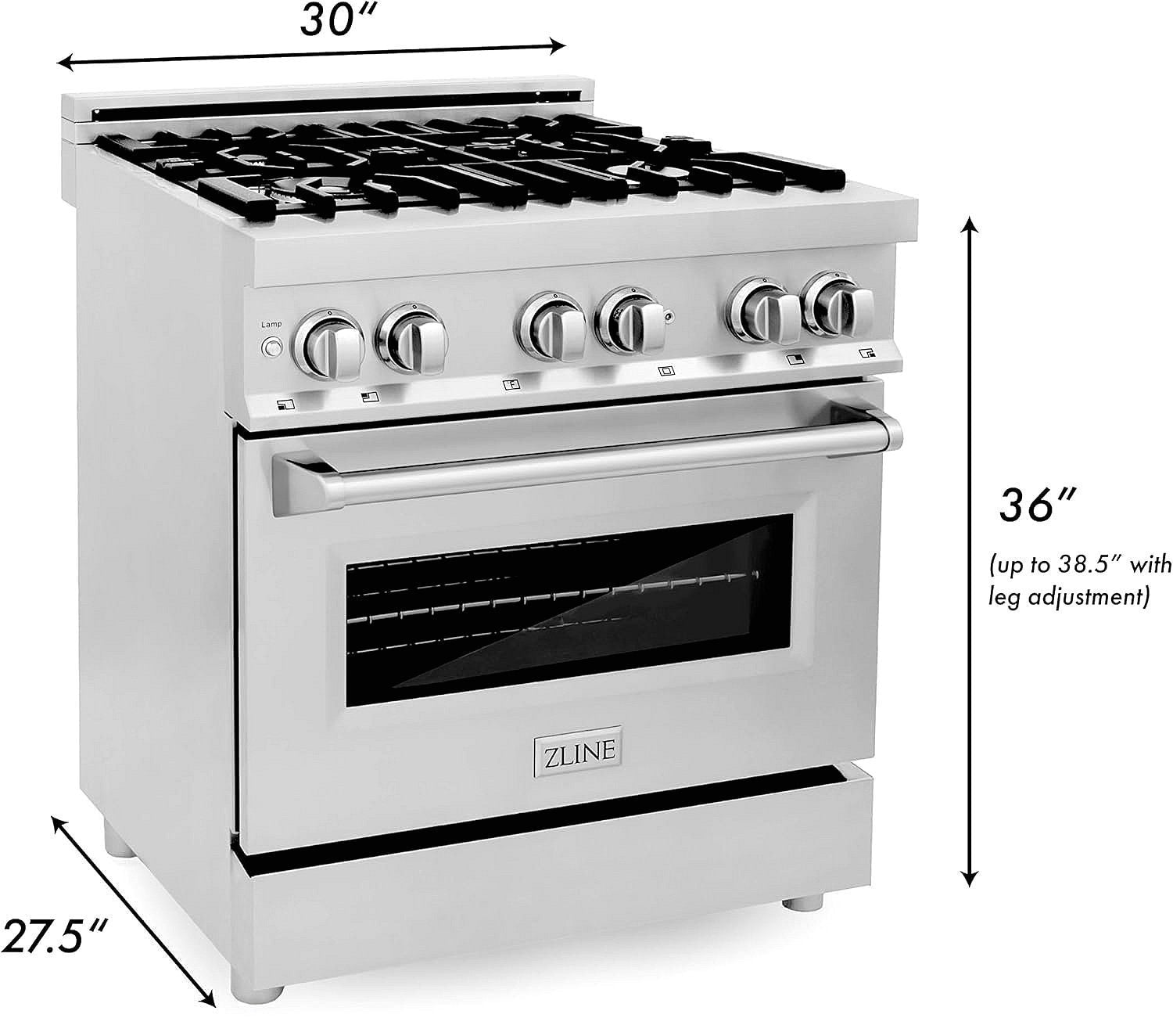 ZLINE Legacy 30 in. Dual-Fuel Range with Gas Cooktop and Electric Convection Oven (RA30) thumbnail 8