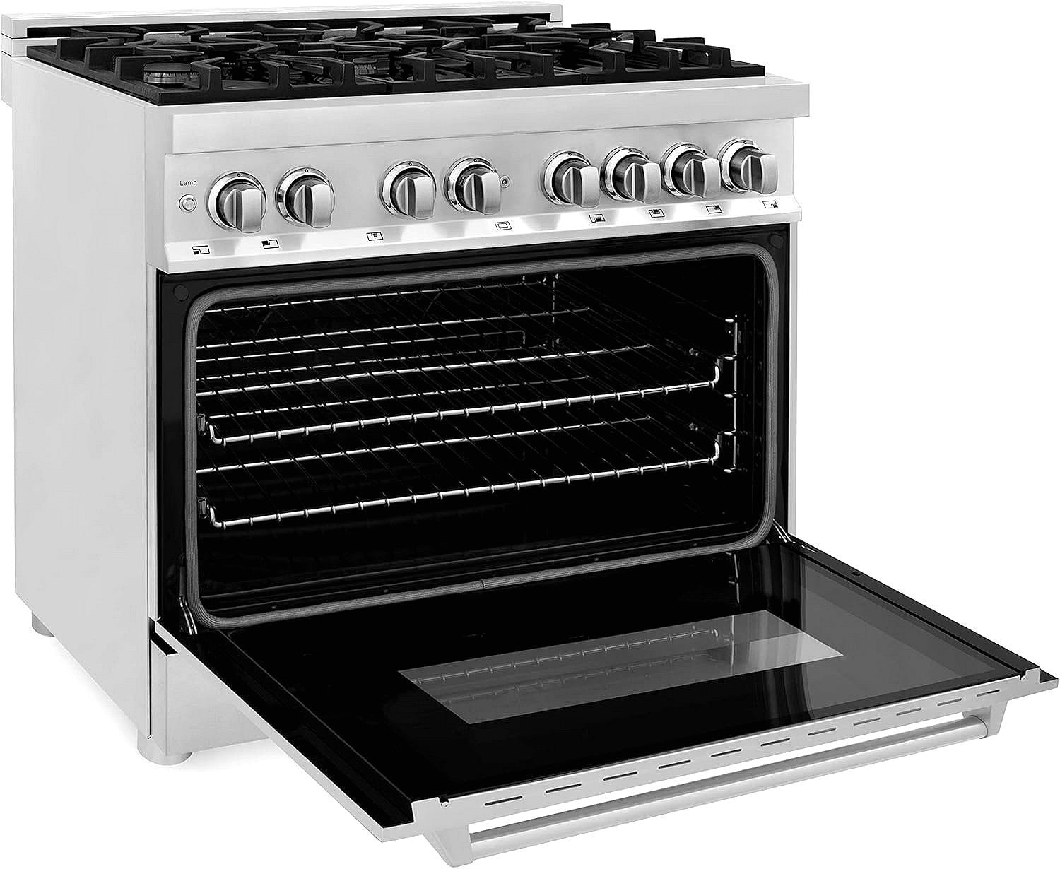 ZLINE Legacy 36 in. Dual-Fuel Range with 6-Burner Gas Cooktop and Electric Convection Oven (RA36) thumbnail 4