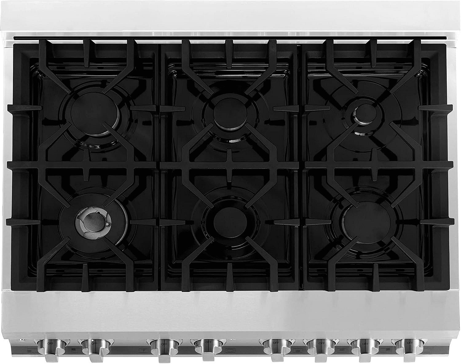 ZLINE Legacy 36 in. Dual-Fuel Range with 6-Burner Gas Cooktop and Electric Convection Oven (RA36) thumbnail 3
