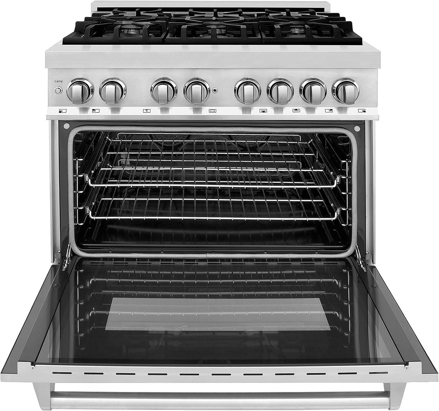 ZLINE Legacy 36 in. Dual-Fuel Range with 6-Burner Gas Cooktop and Electric Convection Oven (RA36) thumbnail 6