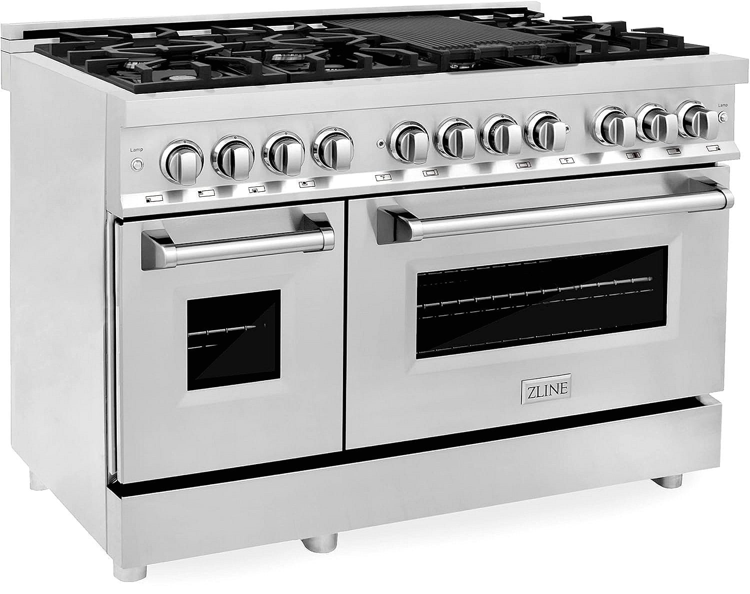 ZLINE Legacy 48 in. Dual-Fuel Range with 7-Burner Gas Cooktop and Electric Double Oven (RA48) thumbnail 7